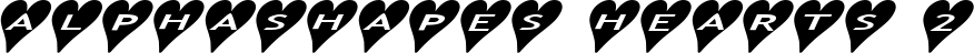 alphashapes hearts 2 font